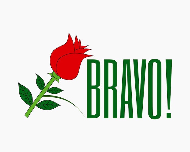 Vector modern text effect on bavo with a flower