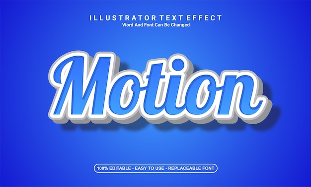 Modern text effect design motion