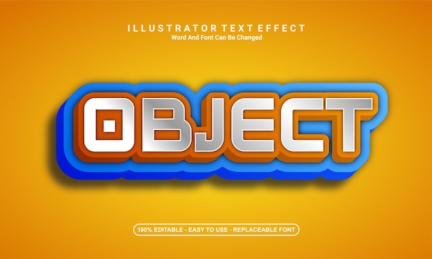 Modern text effect design, object