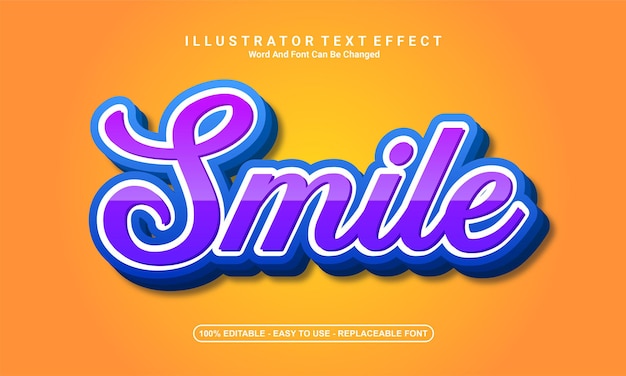 Modern text effect design rubber