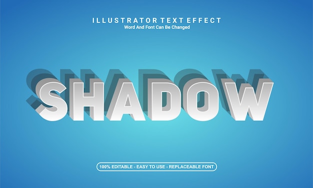 Modern text effect design, shadow