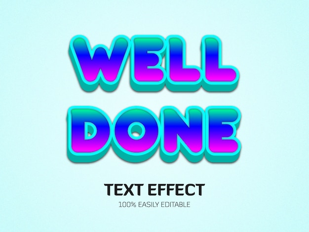 Modern text effect. editable font style