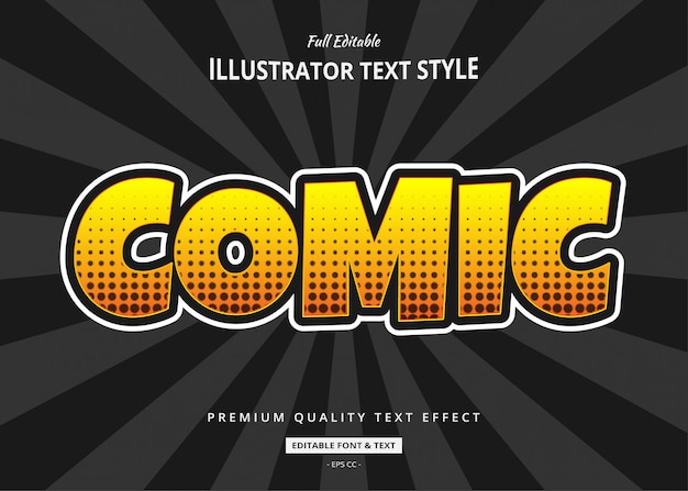 Vector modern text effect illustration