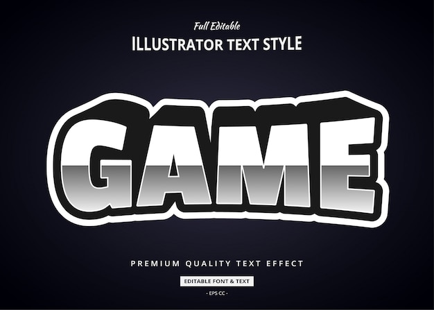 Modern text effect illustration