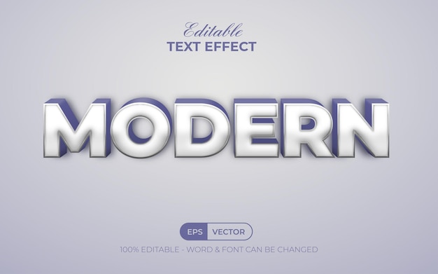 Modern text effect style theme Editable text effect