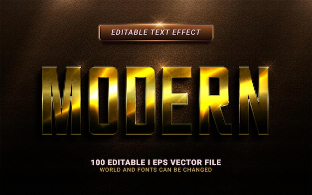 Modern text effect