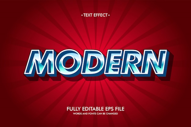 Modern text effect.