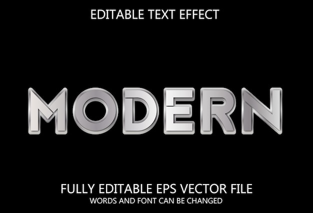 modern text effect