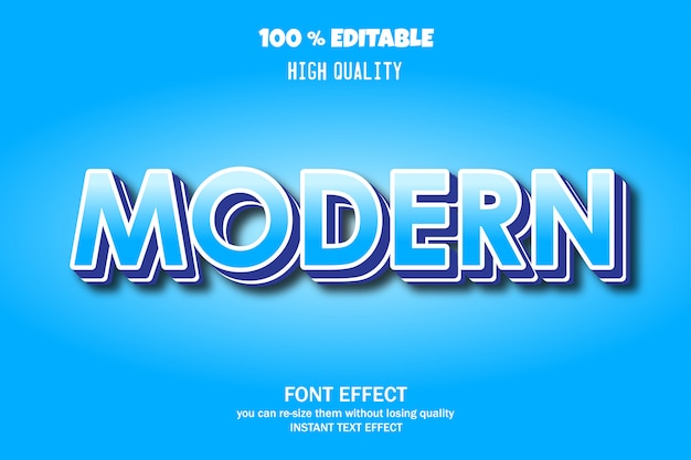 Modern Text,  font effect