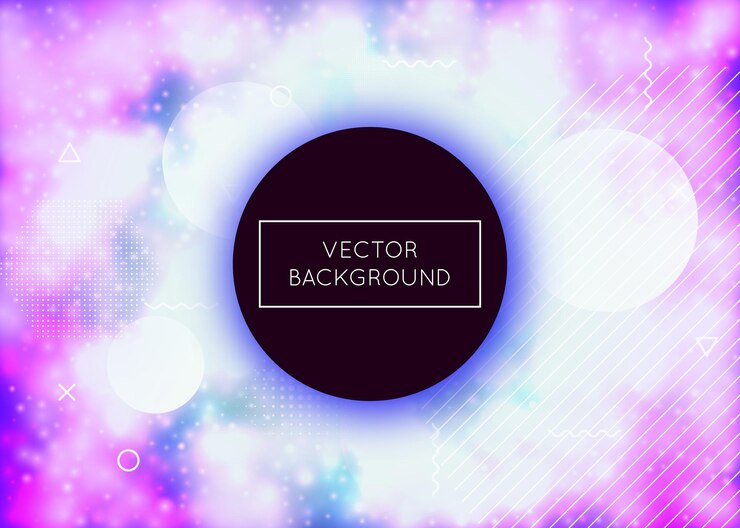 Vector modern texture. retro fluorescent backdrop. summer dots. minimal design. violet magic background. vibrant flyer. round poster. abstract pattern. blue modern texture