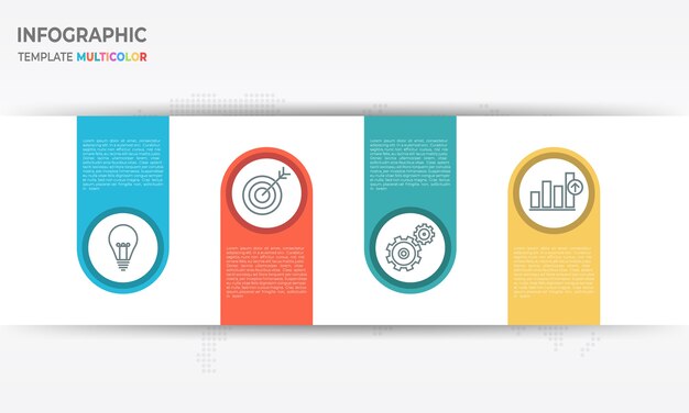 Modern timeline infographic 