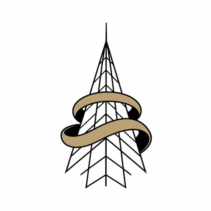 Vector modern tower logo