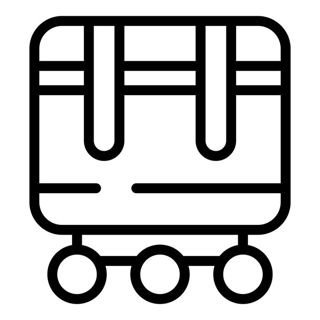 Modern transport system icon outline vector Freightage distribution
