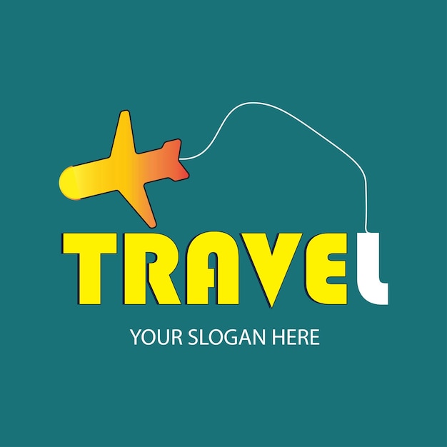 Vector modern travel logo design vector