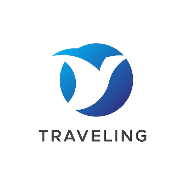 Modern travel logo design