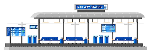 Modern treinstation voor hogesnelheidstrein