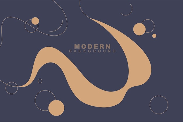 Modern and Trendy Abstract Background Template with Geometric and Stroke Style