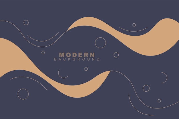 Modern and Trendy Abstract Background Template with Geometric and Stroke Style