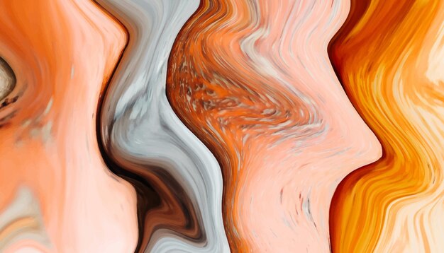현대적이고 세련된 추상 다채로운 액체 대리석 페인트 배경