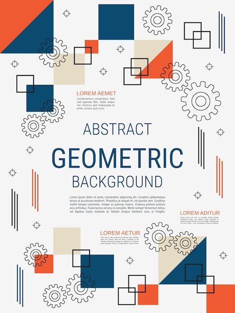 Современная абстрактная геометрическая иллюстрация векторного дизайна