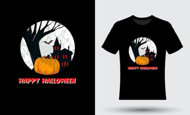 Modern trendy Halloween tshirt design background