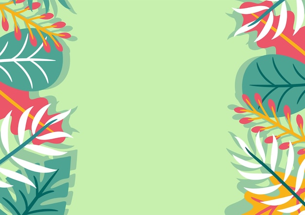 Modern tropical leaves background design Botanical background Tropical plant background