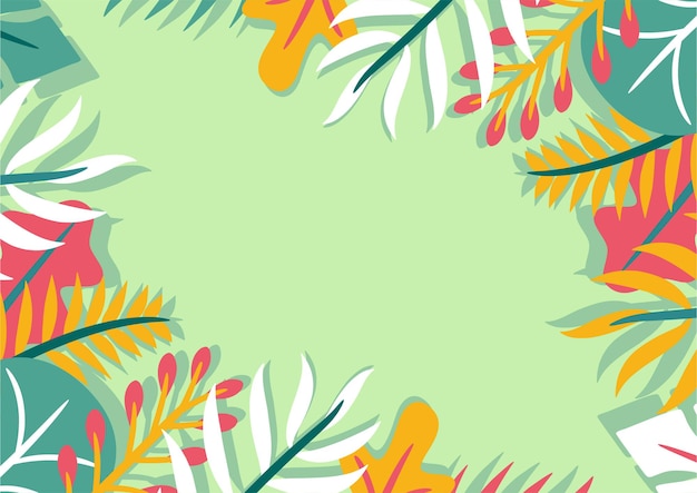 Modern tropical leaves background design botanical background tropical plant background