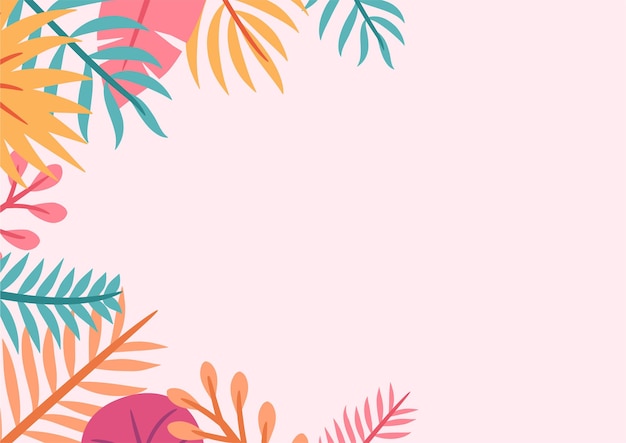 Modern tropical leaves background design Botanical background Tropical plant background