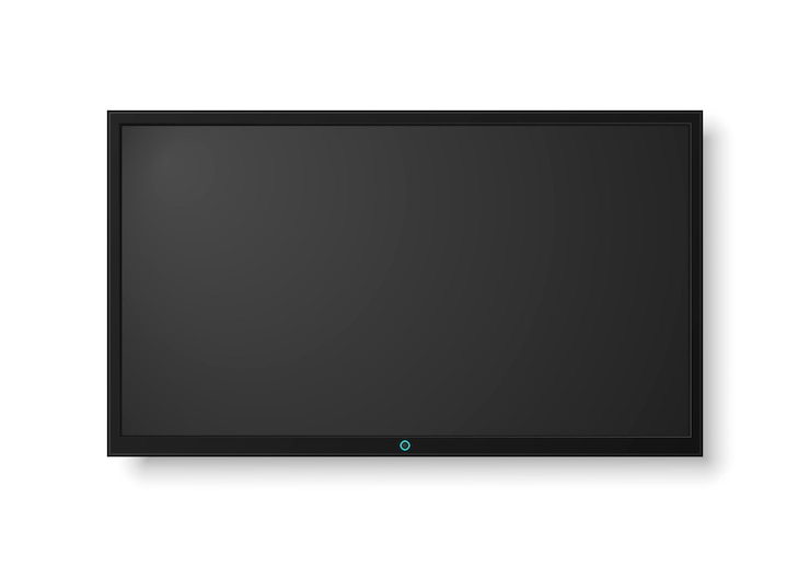 Vector modern tv-scherm. lcd of led tv-scherm.