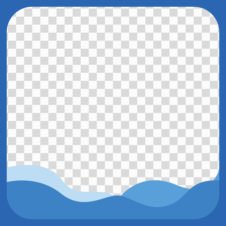 Vector modern twibbon は使いやすく、写真を追加してすべてのソーシャル メディアの投稿に適用するだけです