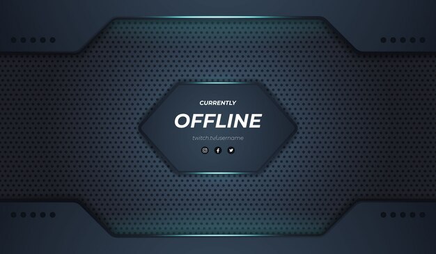 Modern twitch offline ontwerp