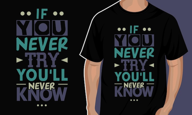 Vector modern typografie citaat t-shirt ontwerp