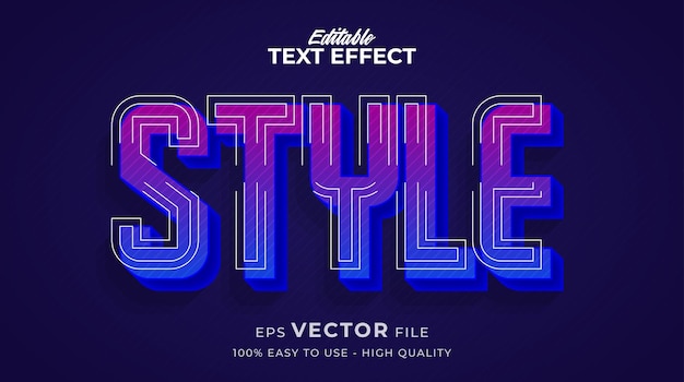 Modern typography premium editable text effect