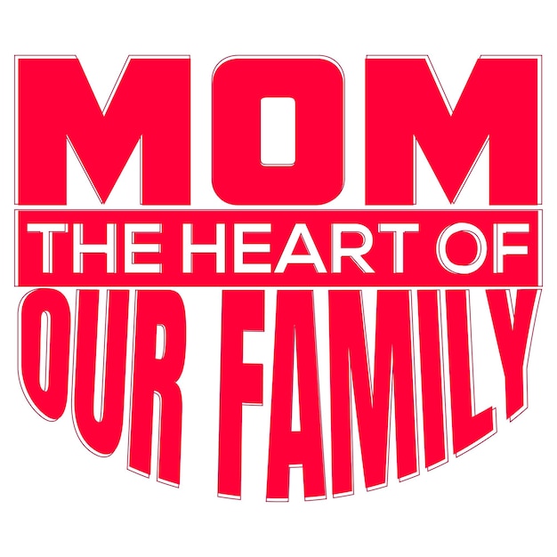 modern typography vector design for mom