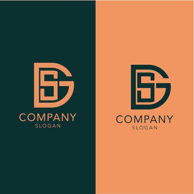 modern uniek corporate gs letter logo ontwerp templete
