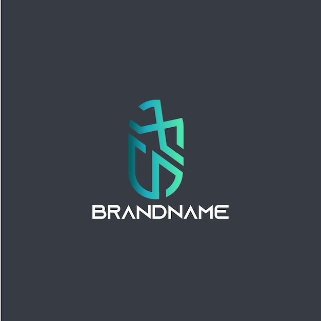 modern uniek corporate sx letter logo ontwerp templete