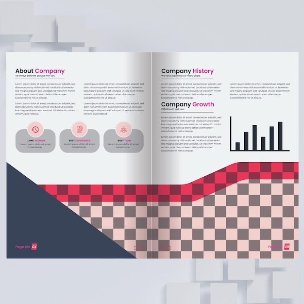 Vector modern unique brochure design