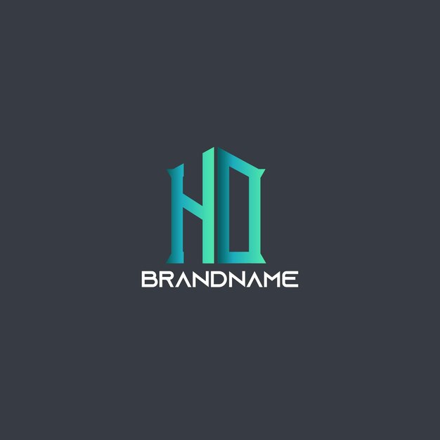 Vector modern unique corporate hd letter logo design templete