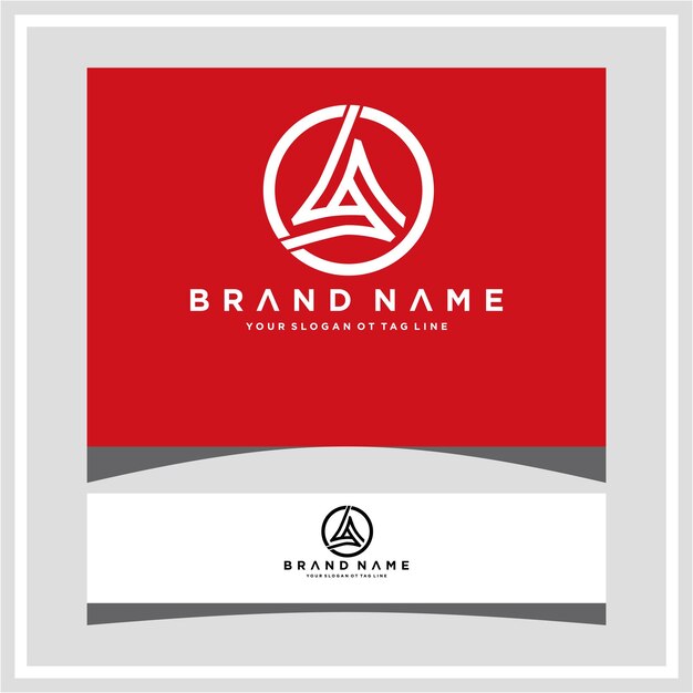 Modern unique corporate a letter logo design