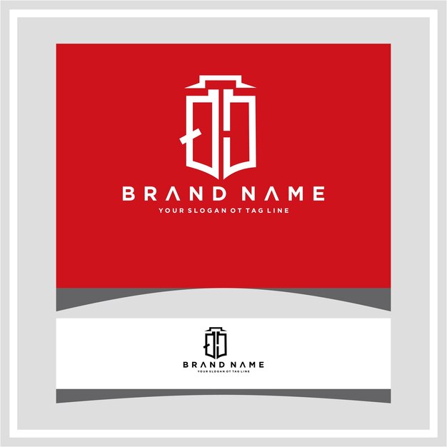 modern unique corporate qc letter logo design templete