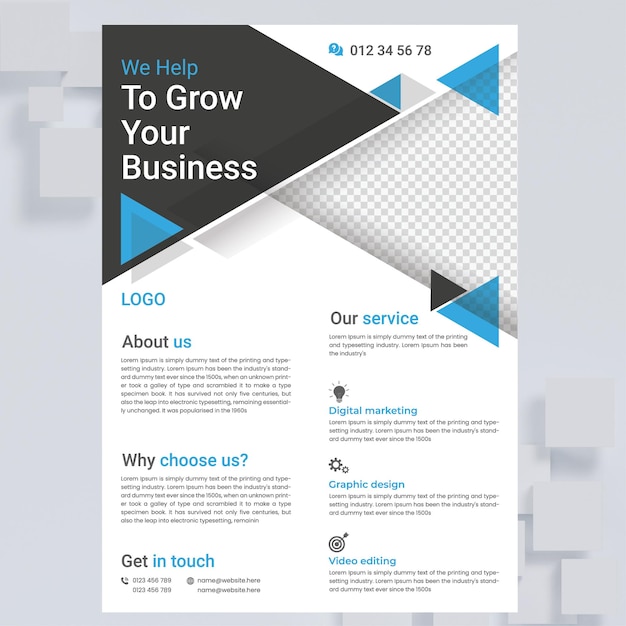 modern unique flyer design
