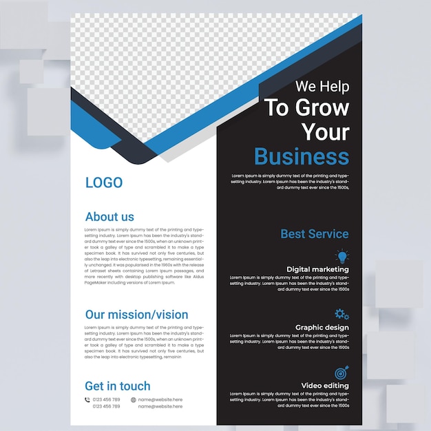 modern unique flyer design