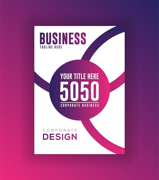 Modern unique flyer or poster template