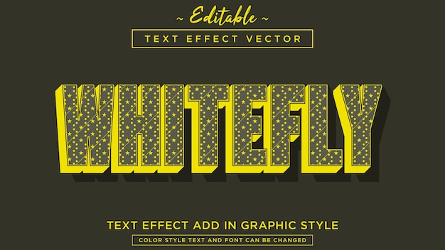 Vettore effetto di testo in stile modello moderno e unico con colori attraenti