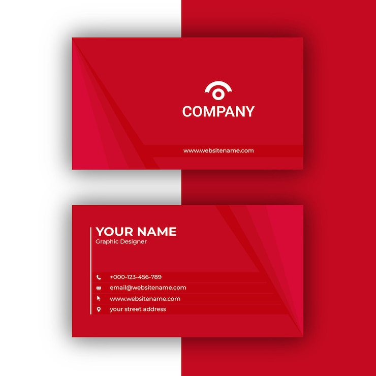 Vector modern and unique style business card template design