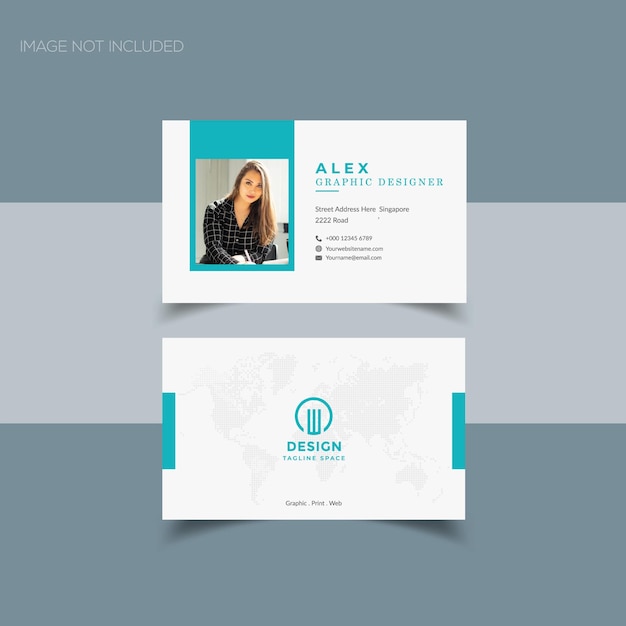 Modern and unique visiting card business card design template