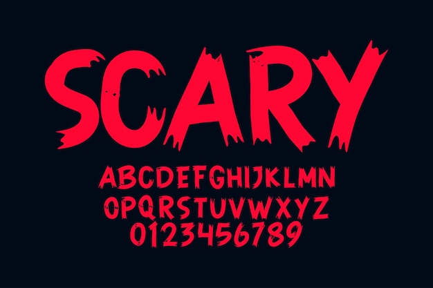modern urban brush alphabet design