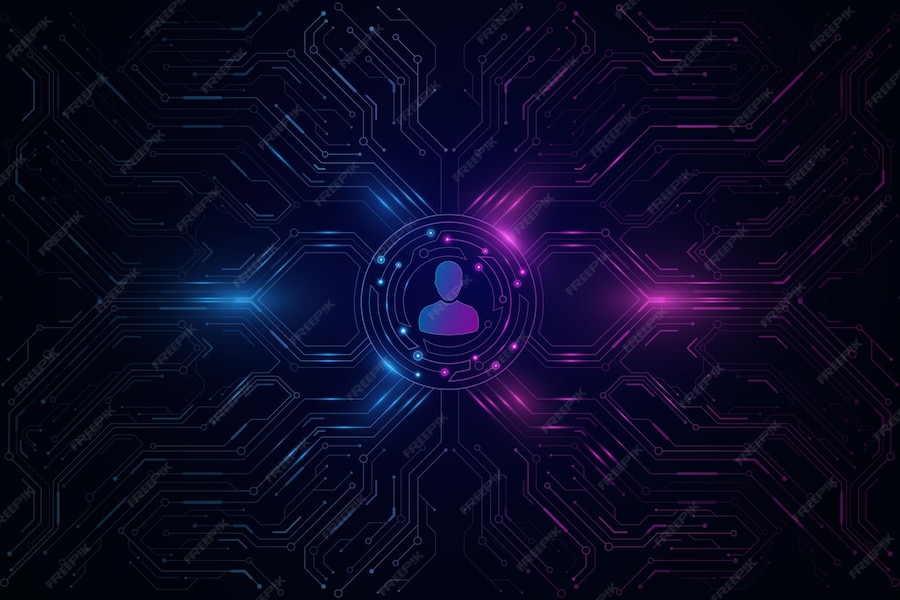 Premium Vector | Modern user interface with glowing cpu board Storage ...