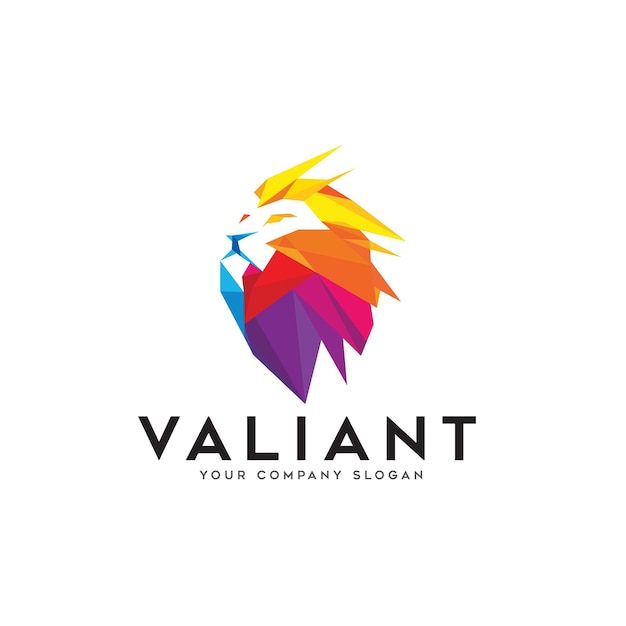 Modern Valiant Lion Logo Design Template For Your Business