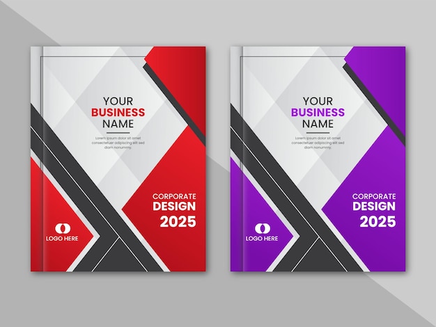 Modern vector abstract book cover design template